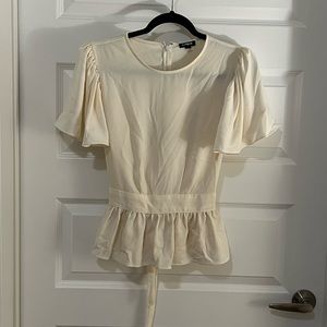Express blouse cream size large